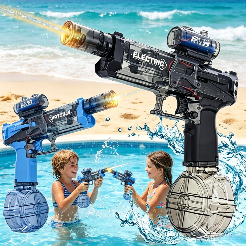 Water Gun Soaker - Kinderen Continu Vuren Elektrische Waterpistolen Flitslichten