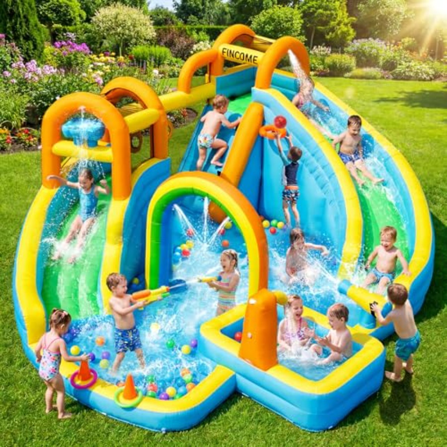 Kids Outdoor Pool - Opblaasbaar waterglijbaanpark voor kinderen voor in