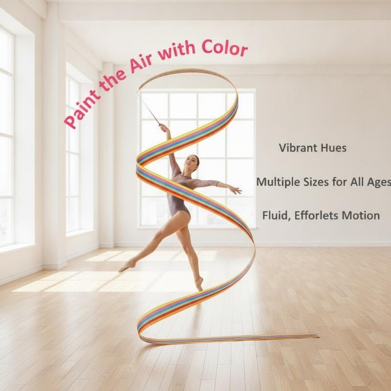 Kids Outdoor Balance Beam - Artistieke gymnastieklinten met stok, verkrijgbaar in