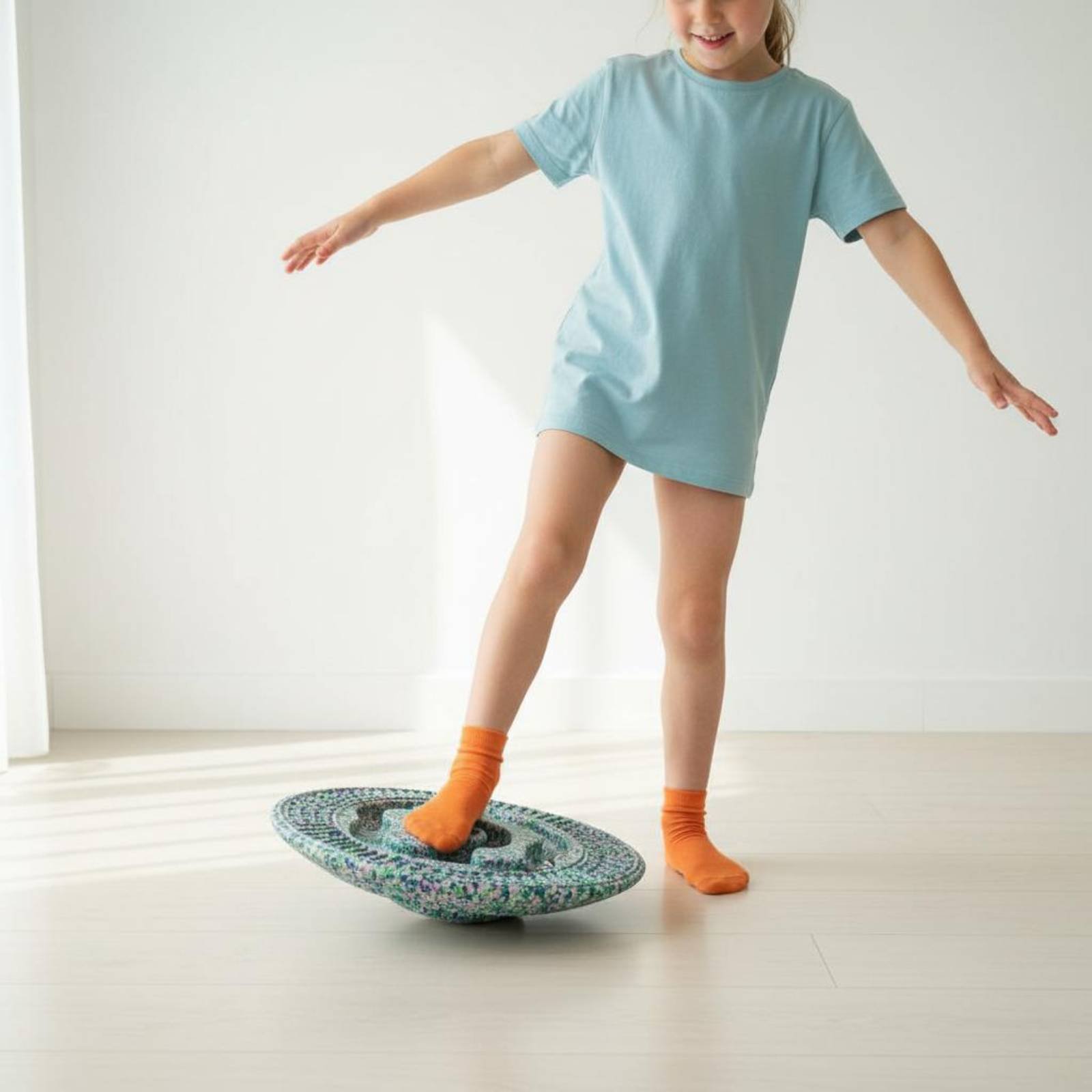 Kids Outdoor Balance Beam - Draaibord voor binnen & buiten, met