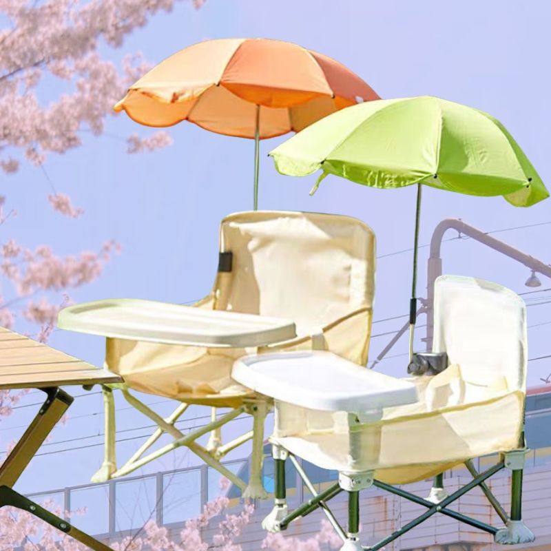 Kids Outdoor Table And Chair Set - Draagbare kinderstoel met afneembaar eetblad, inklapbaar