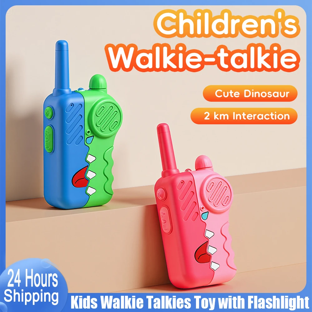 Kids Outdoor Education - 2 Stuks Kinderen Walkie-Talkies Draadloze Cartoon