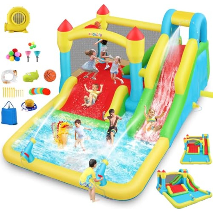 Opblaasbare water springkastee - Kids Outdoor Climbing Wall recensie en prijs