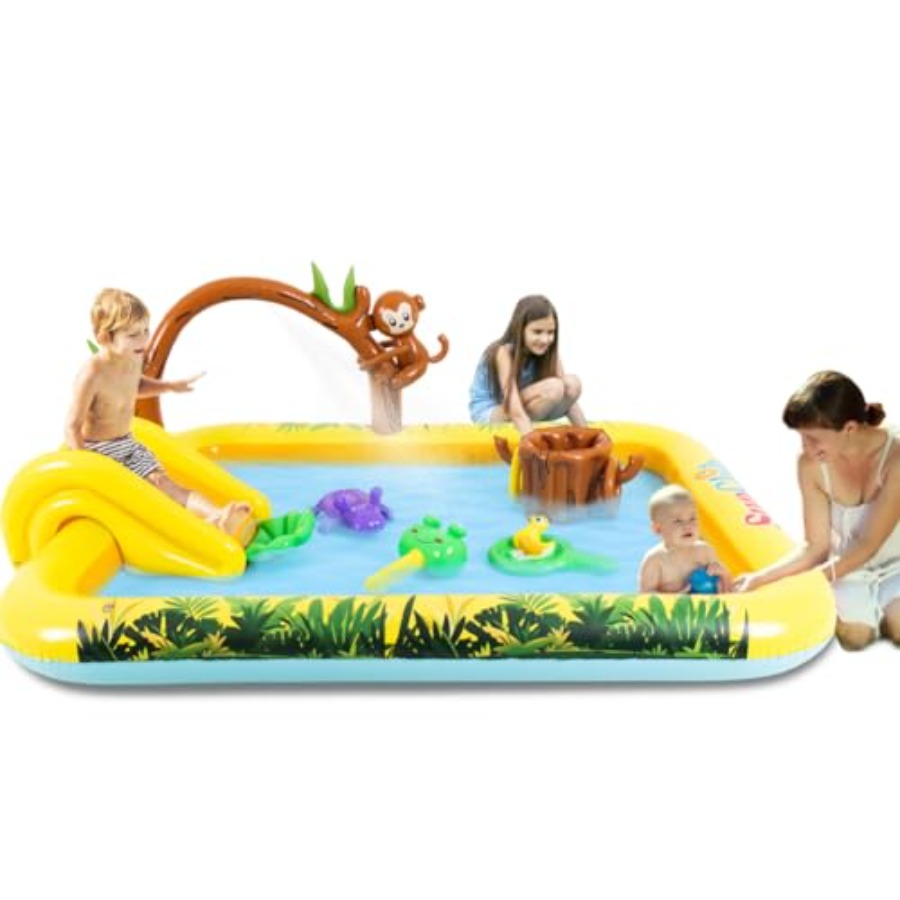 Opblaasbaar jungle dieren spee - Kids Outdoor Pool recensie en prijs