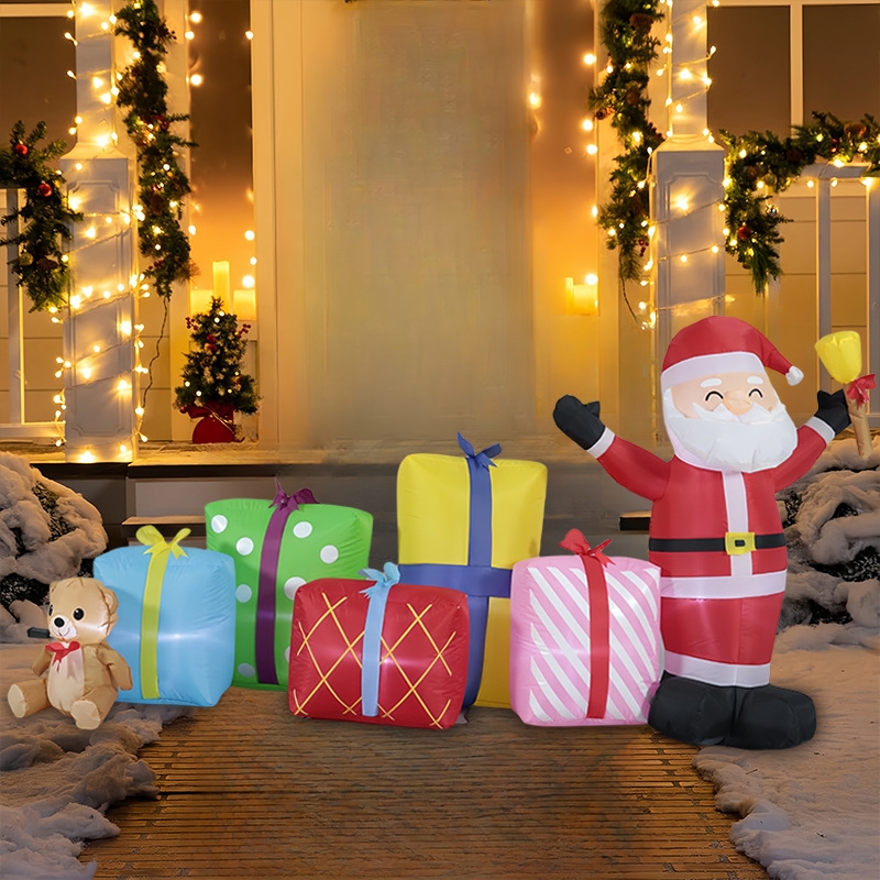 Opblaasbare Light Up Kerst Ker - Kids Outdoor Yard recensie en prijs