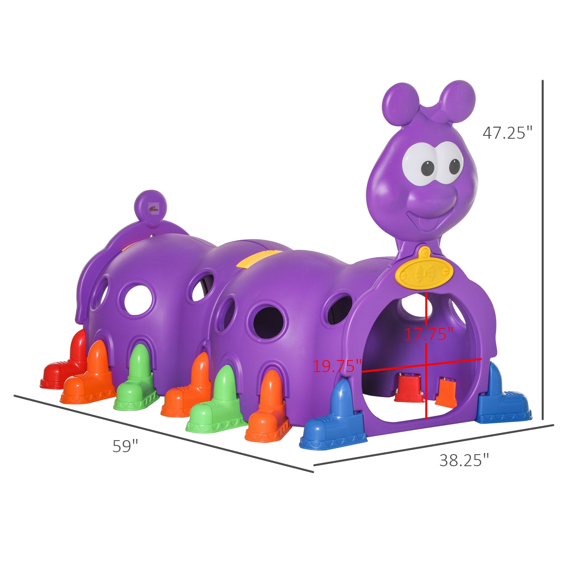 Kinderen Rups Klimtunnel Paars - Kids Outdoor Climbing Structure recensie en prijs