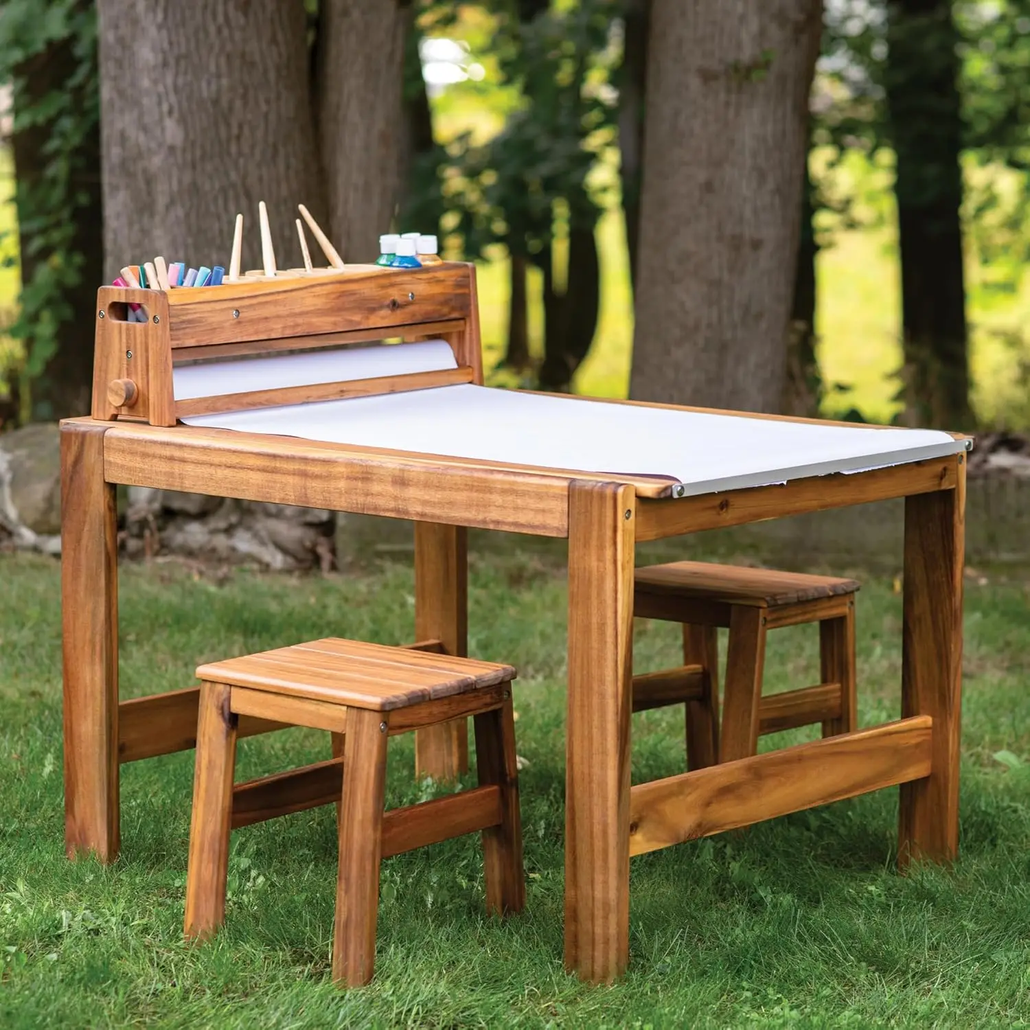 Acadia Buitenkunsttafel- en kr - Kids Outdoor Table And Chair Set recensie en prijs