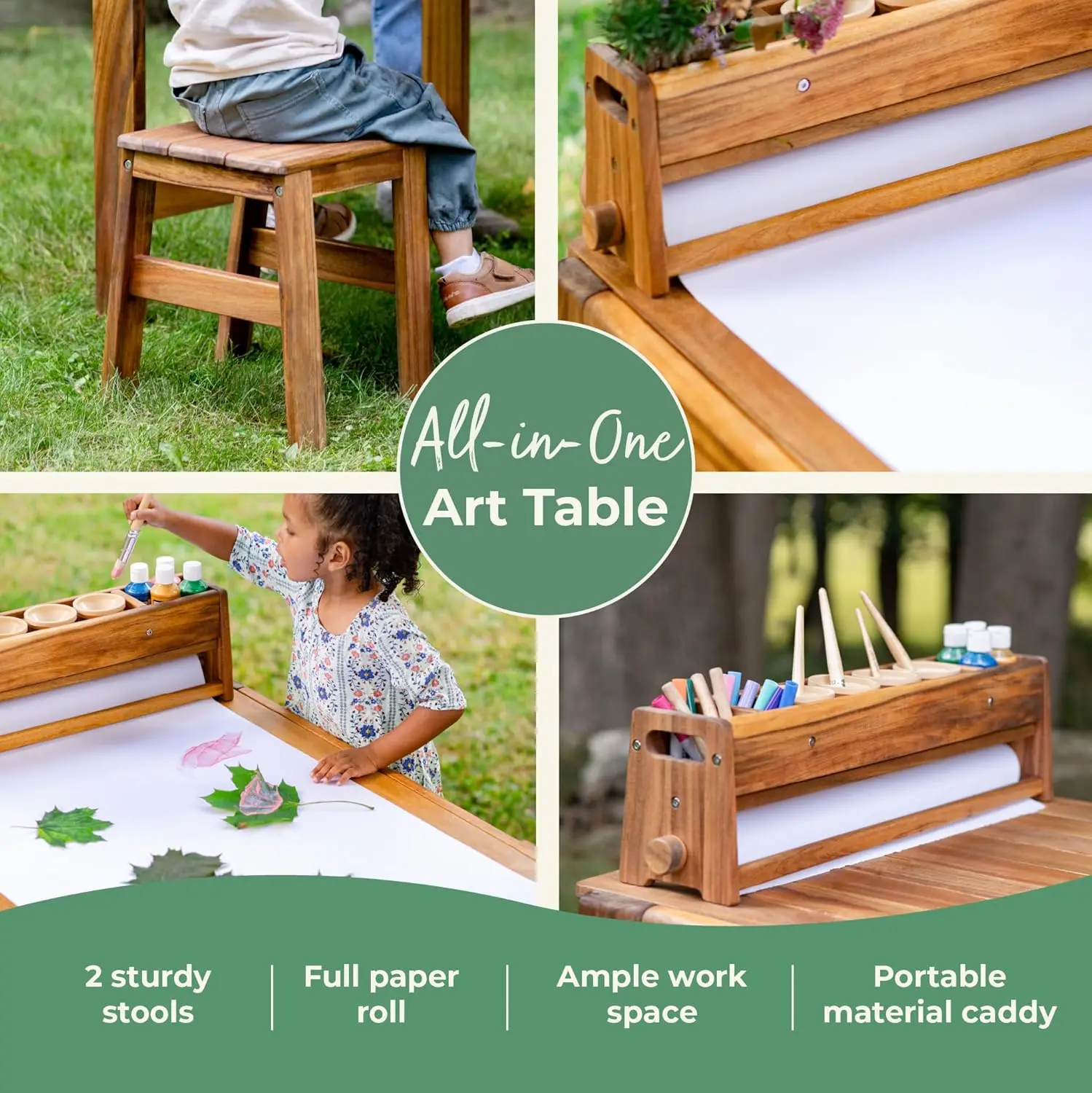 Acadia Buitenkunsttafel- en kr - Kids Outdoor Table And Chair Set recensie en prijs