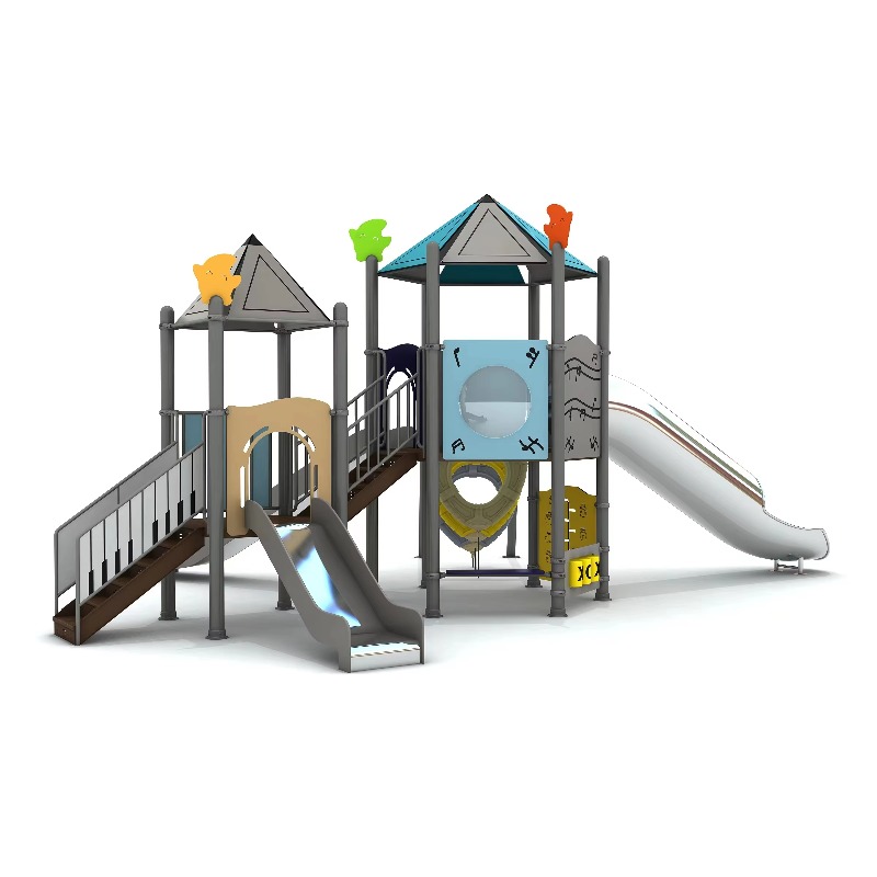 Houten buitenspeelset met stal - Kids Outdoor Climbing Structure recensie en prijs
