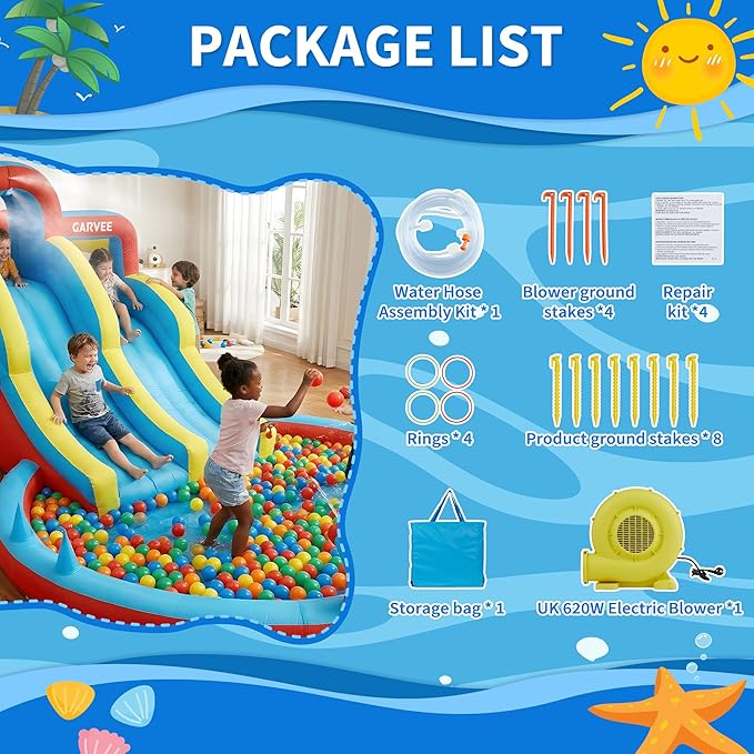 8-in-1 opblaasbaar waterpark v - Outdoor Children'S Park recensie en prijs