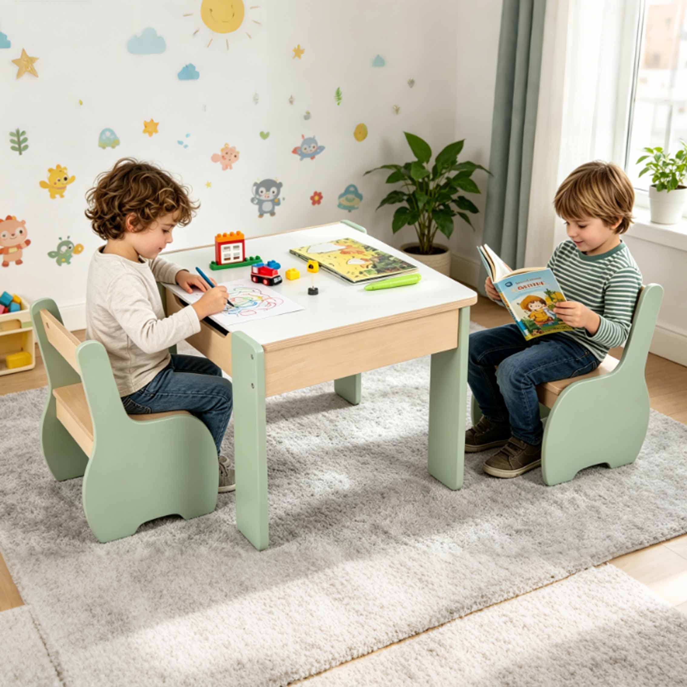 Moderne houten tafel- en stoel - Kids Outdoor Table And Chair Set recensie en prijs