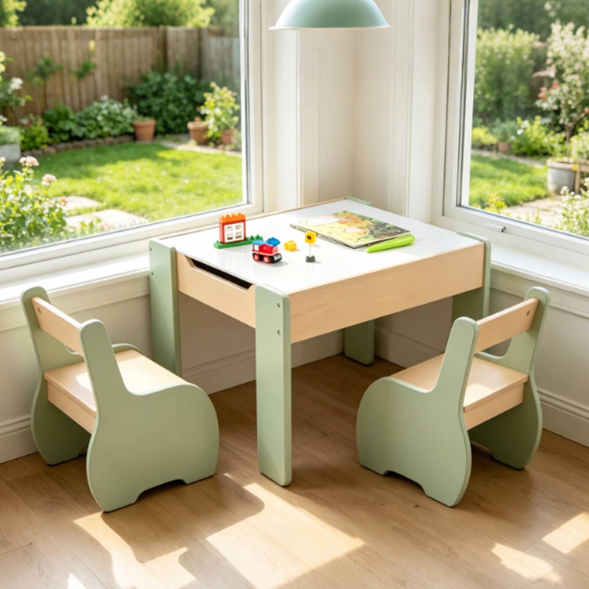 Moderne houten tafel- en stoel - Kids Outdoor Table And Chair Set recensie en prijs