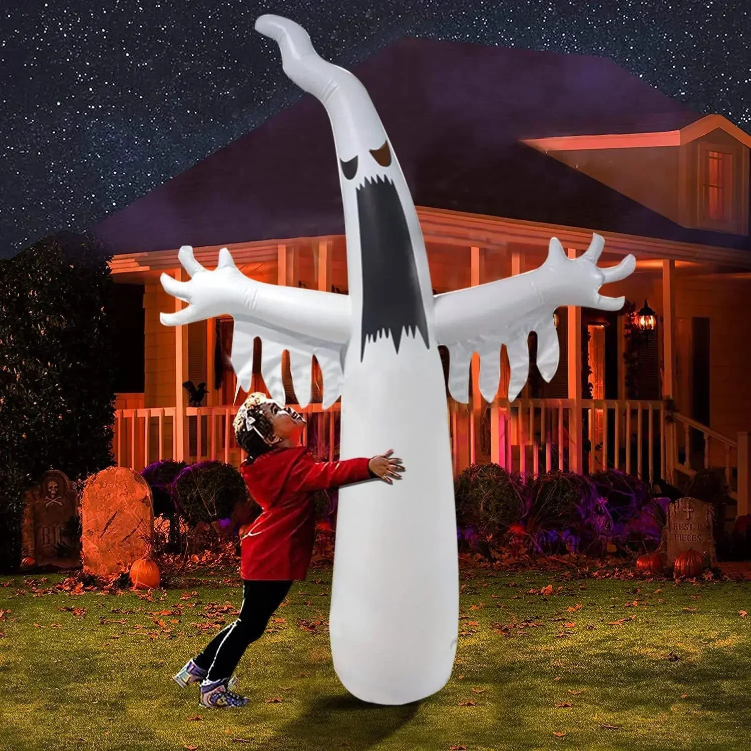 Halloween Opblaasbare Enge Spo - Kids Outdoor Yard recensie en prijs