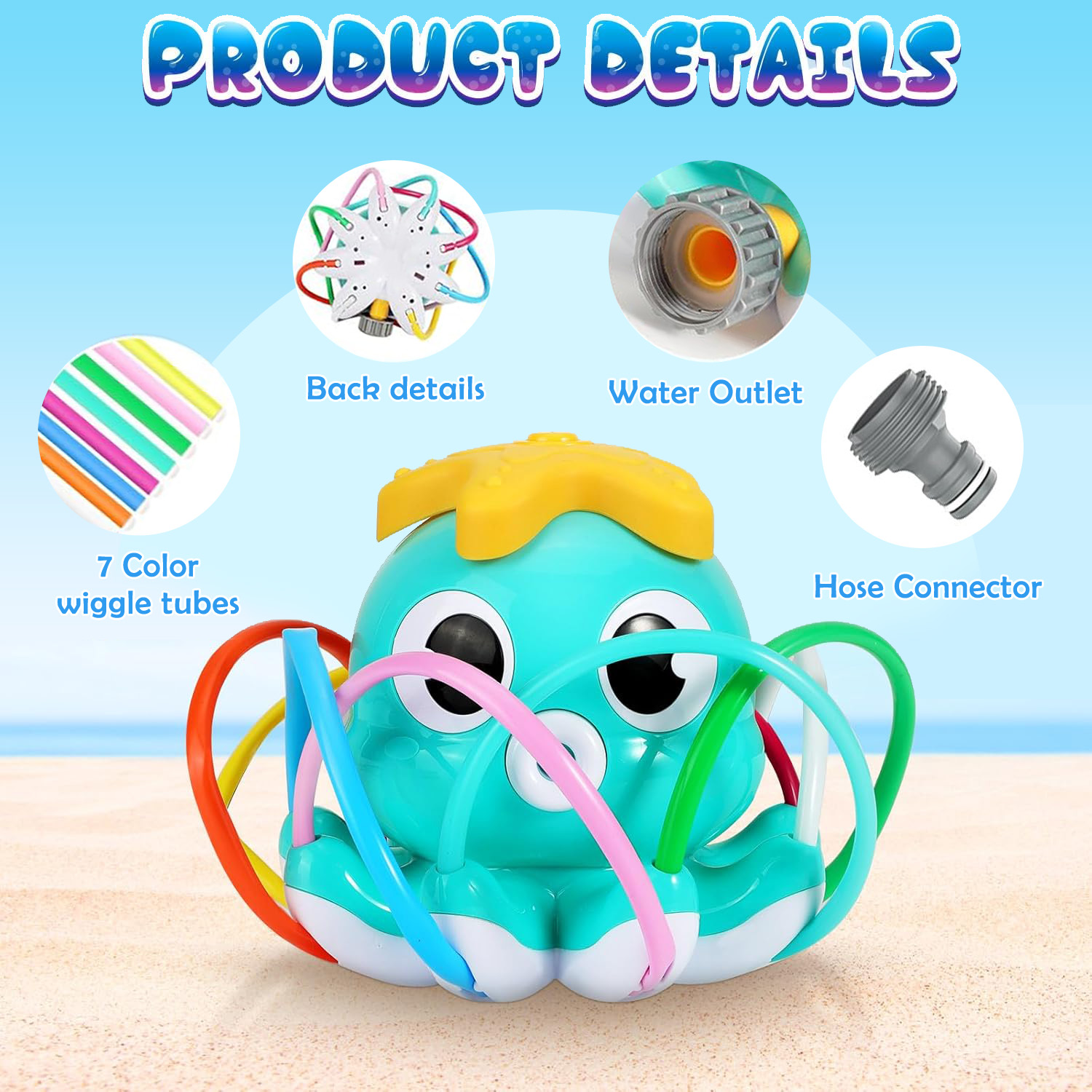 Octopus Sprinkler Waternevel B - Kids Outdoor Yard recensie en prijs