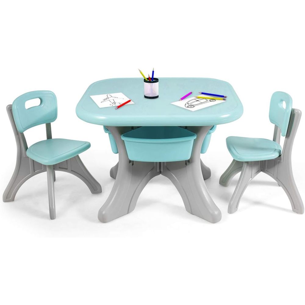 Kindertafel en -stoelen, 3-del - Kids Outdoor Table And Chair Set recensie en prijs