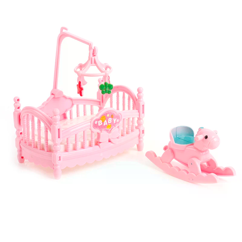 Miniatuur wieg houten paardens - Kids Outdoor Table And Chair Set recensie en prijs